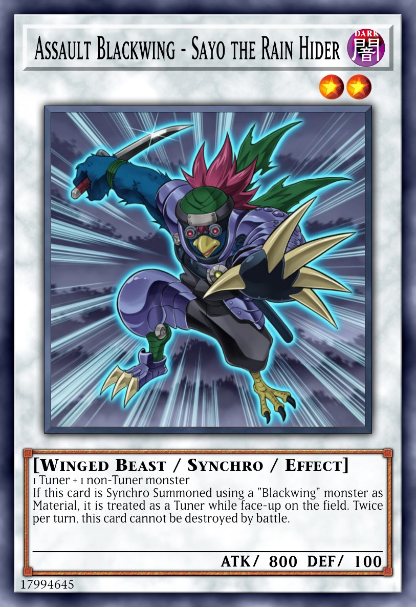 Assault Blackwing - Sayo the Rain Hider
