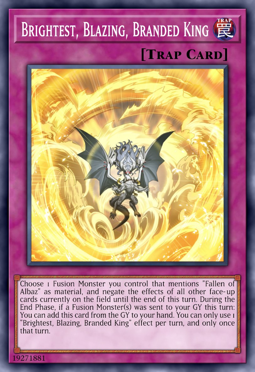 Brightest, Blazing, Branded King