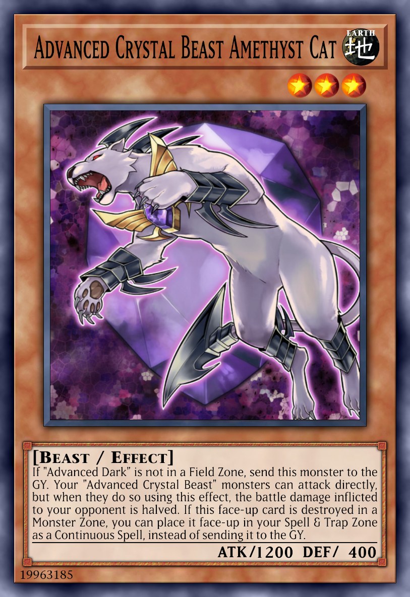 Advanced Crystal Beast Amethyst Cat