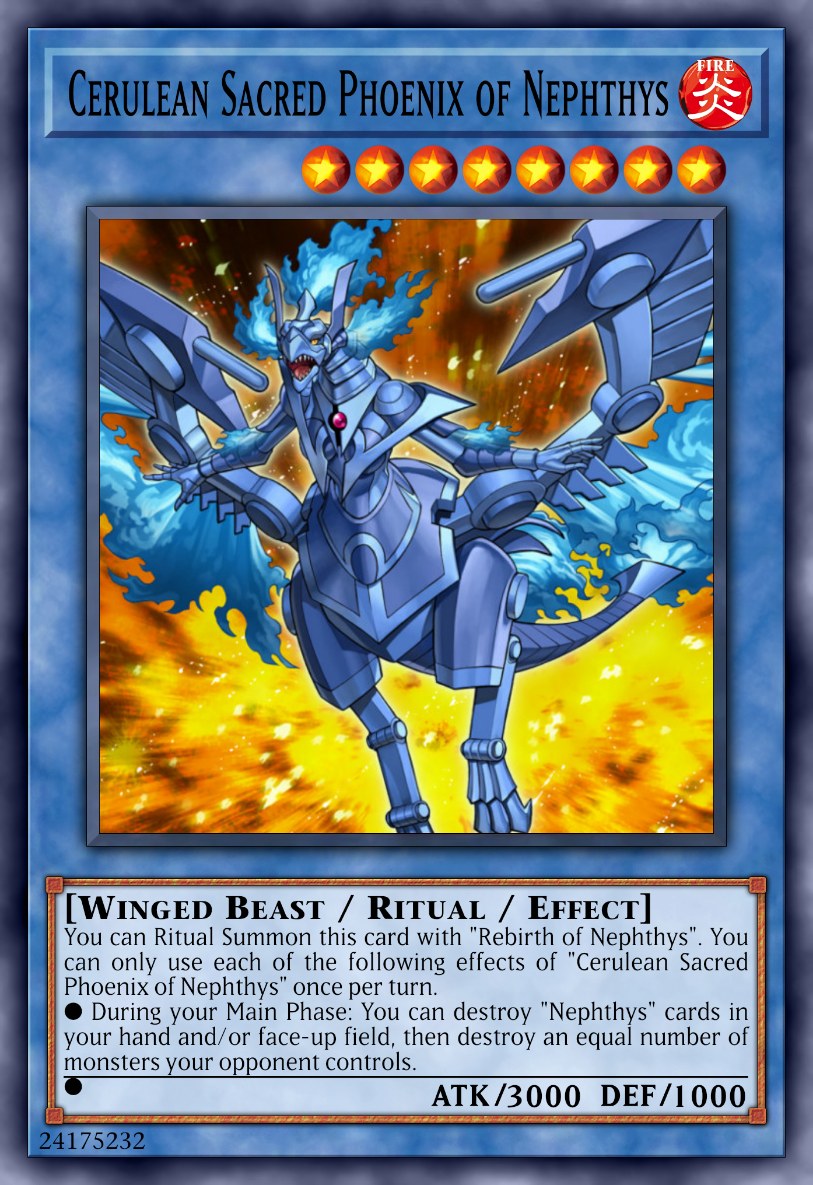 Cerulean Sacred Phoenix of Nephthys