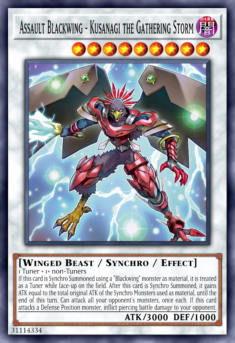 Assault Blackwing - Kusanagi the Gathering Storm