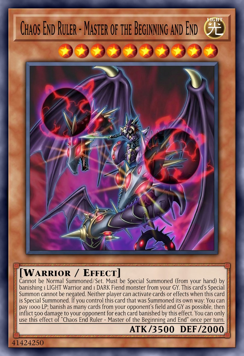 Chaos End Ruler - Master of the Beginning and End