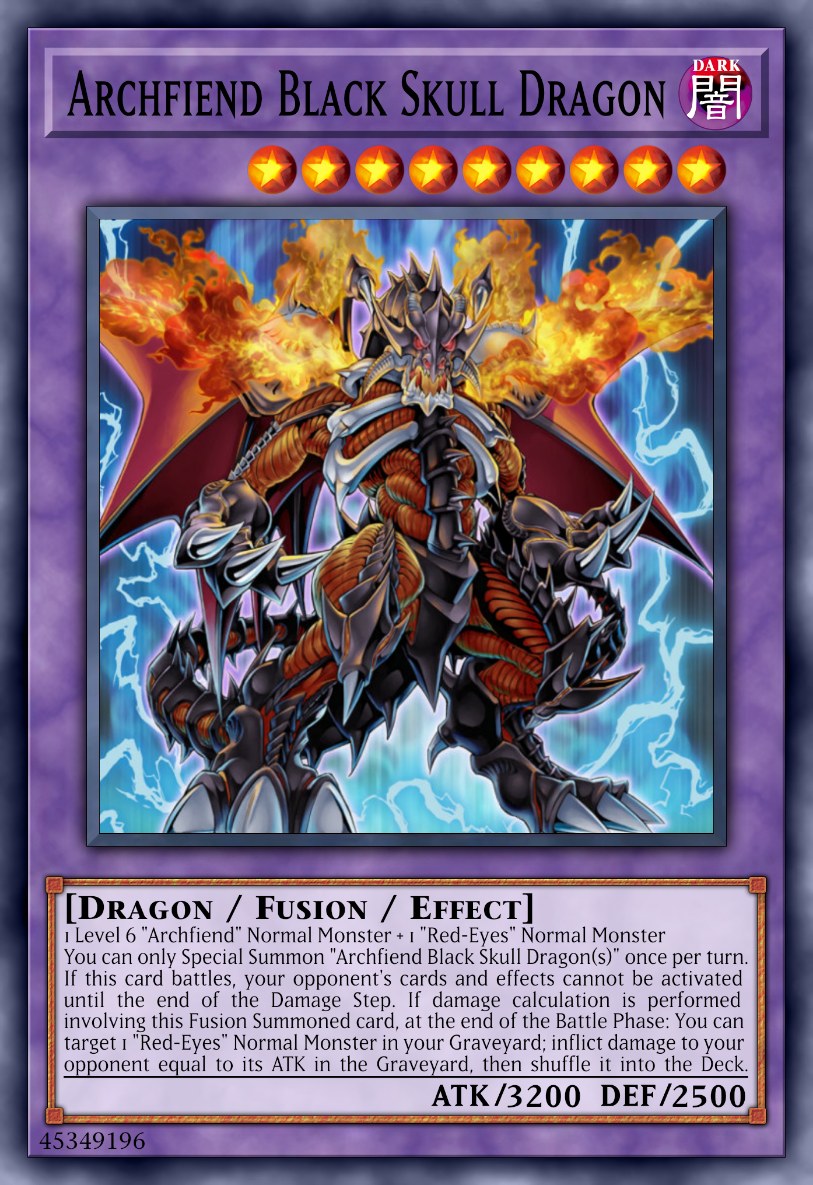 Archfiend Black Skull Dragon