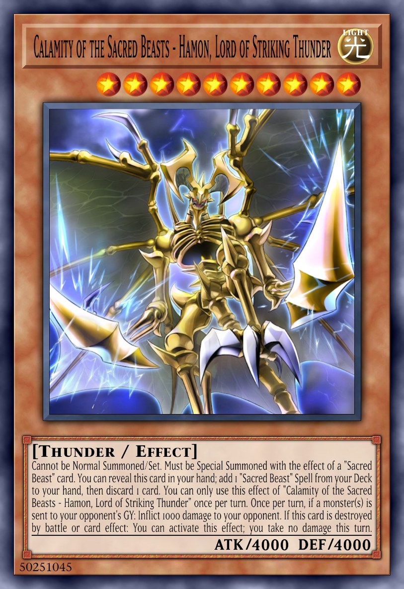 Calamity of the Sacred Beasts - Hamon, Lord of Striking Thunder
