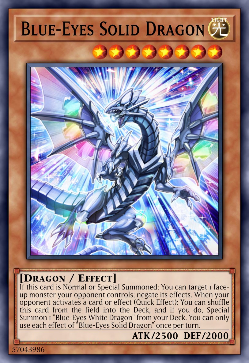 Blue-Eyes Solid Dragon