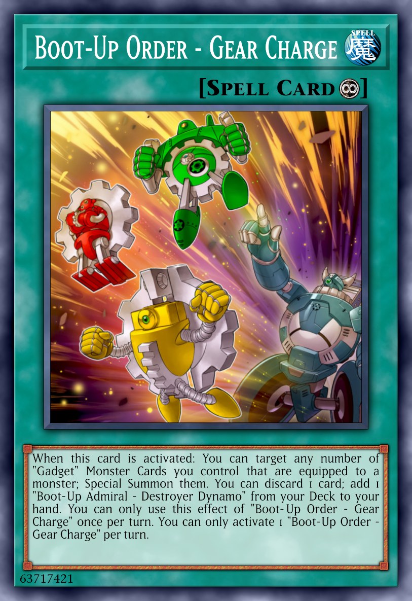 Boot-Up Order - Gear Charge
