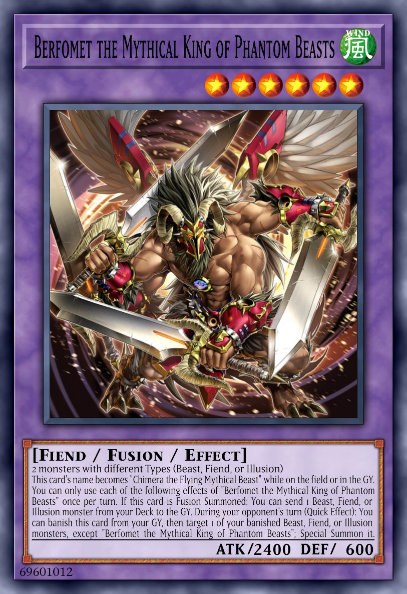Berfomet the Mythical King of Phantom Beasts
