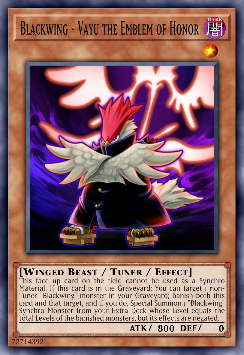 Blackwing - Vayu the Emblem of Honor