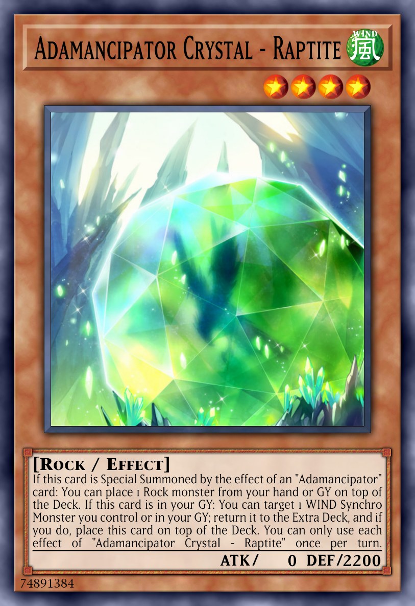 Adamancipator Crystal - Raptite