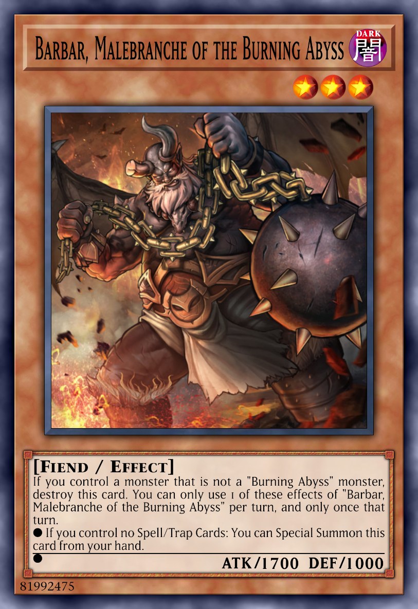Barbar, Malebranche of the Burning Abyss