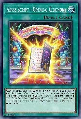Abyss Script - Opening Ceremony